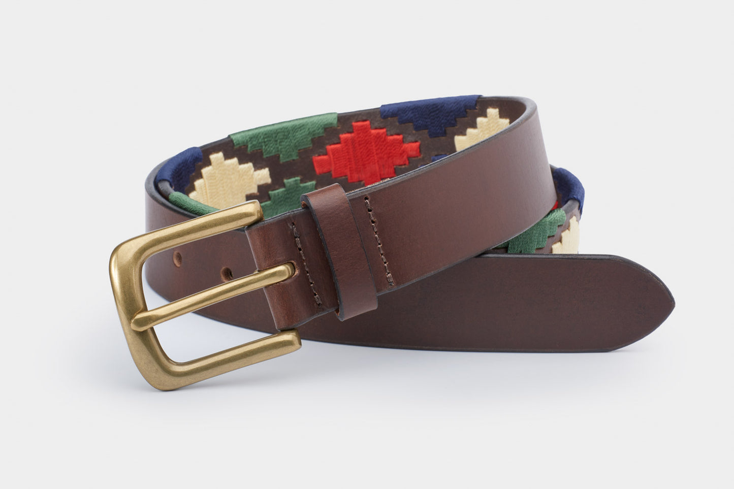 35mm Multi Colour - IBEX Leather Polo Belt