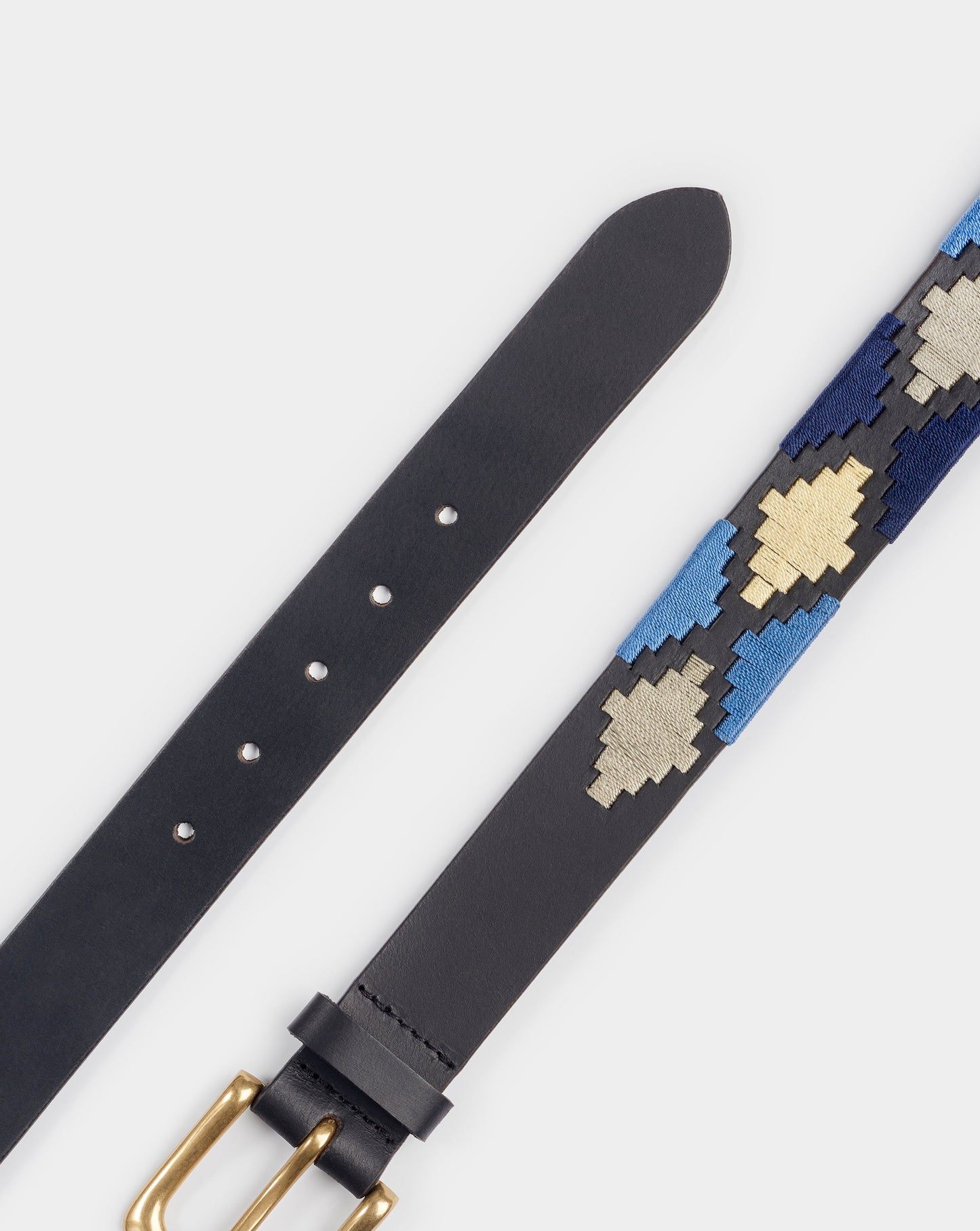 35mm Blue - IBEX Leather Polo Belt